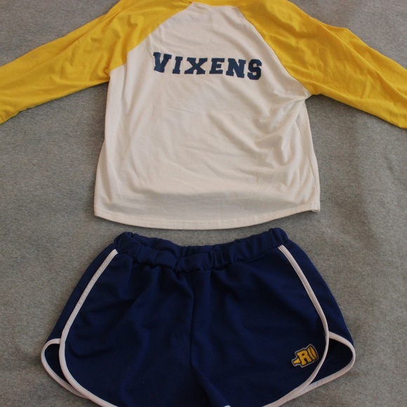 Riverdale Cheerleader V Neck Tank Skirt Set